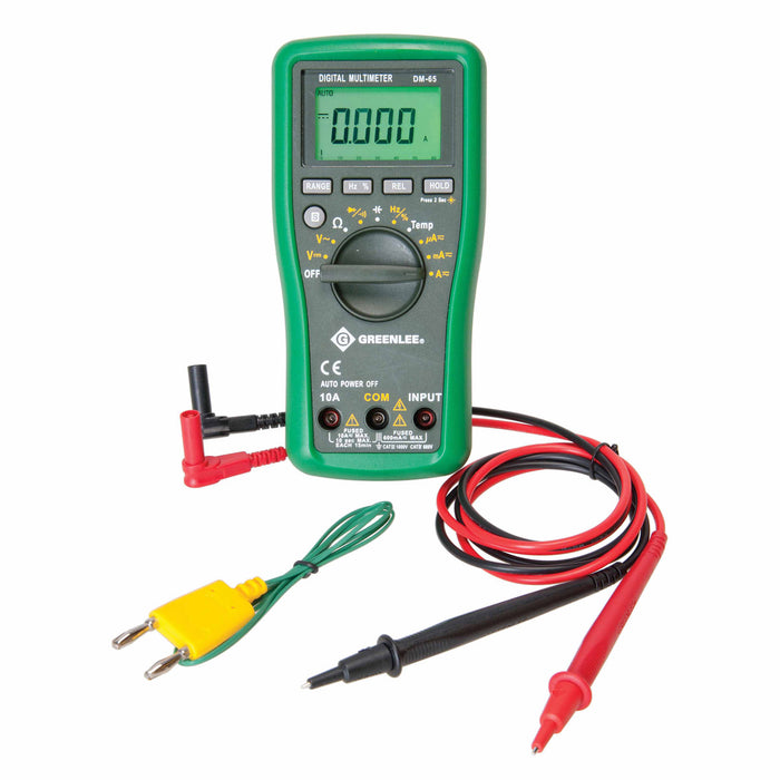 Greenlee DM-65 1000V AC/DC Digital Multimeters - 8