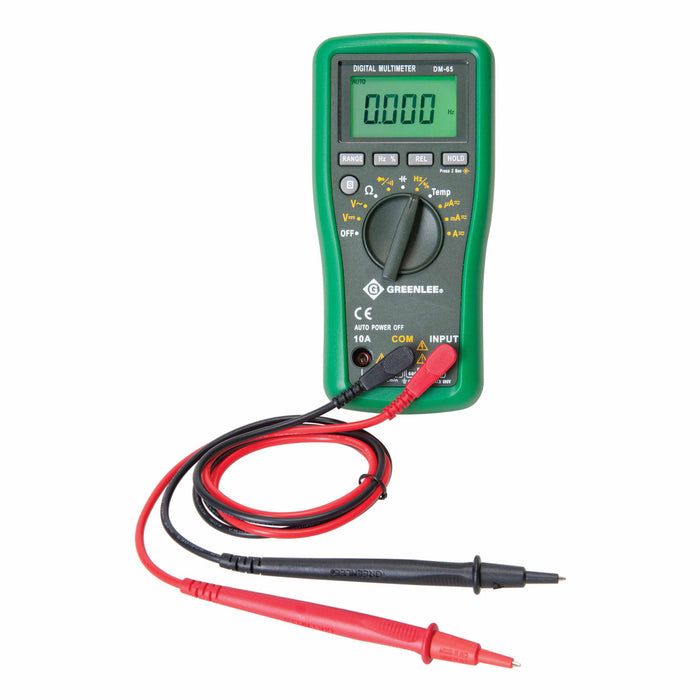 Greenlee DM-65 1000V AC/DC Digital Multimeters - 10