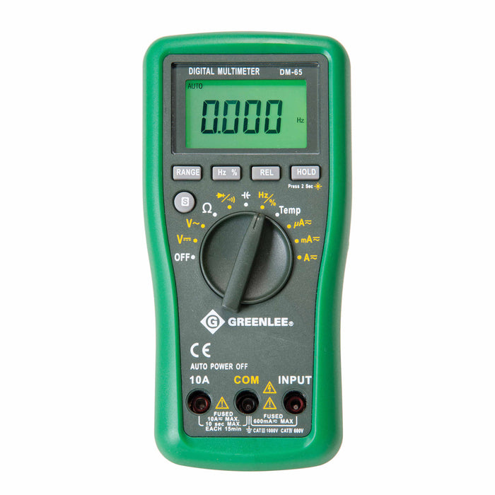 Greenlee DM-65 1000V AC/DC Digital Multimeters - 11