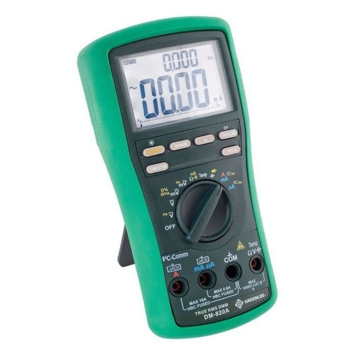 Greenlee DM-820A 10,000-Count Digital Multimeter, 1000V, 10A (DM-820A) - 2