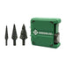 Greenlee GSBSET3 Greenlee Step Bit Set (#1, #4, #9)
