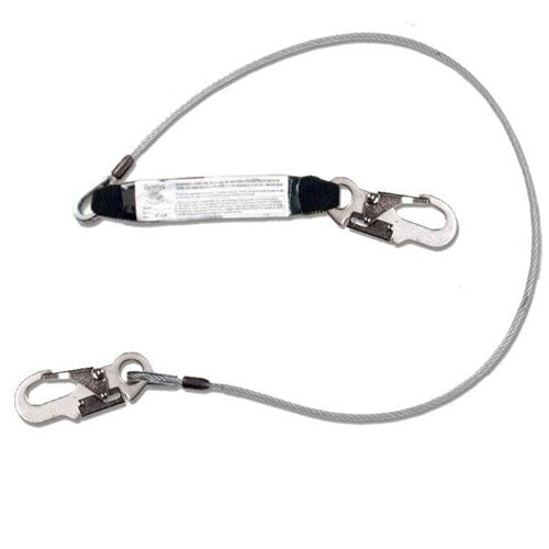 Guardian 01240 6' Cable Lanyard With Shock Absorber