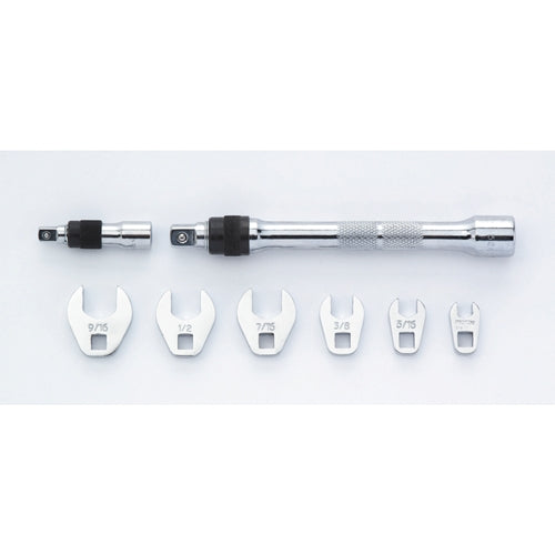 Proto J47000CFL 1/4" Drive 8 Piece Crowfoot Wrench Set w/Locking Extensions