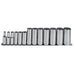 Proto J52112 3/8 Drive 13 Pc. Deep Socket Set - 12 Point