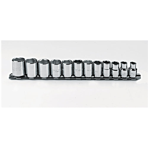 Proto J52212 3/8 Drive 12 Pc. Metric Socket Set - 6 Point