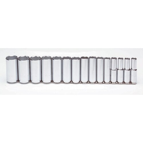 Proto J54103 1/2 Drive 15 Pc. Deep Socket Set - 6 Point