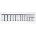 Proto J54103 1/2 Drive 15 Pc. Deep Socket Set - 6 Point
