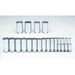 Proto J54105-TT Tether-Ready 1/2" Drive 19 Piece Deep Socket Set - 12 Point