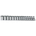 Proto J54206 1/2 Drive 15 Pc. Metric Socket Set - 12 Point