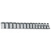 Proto J54206 1/2 Drive 15 Pc. Metric Socket Set - 12 Point