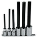 Proto J5441-6XL 1/2" Drive 6 Piece Extra Long Hex Bit Set