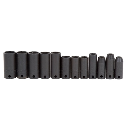 Proto J72217 3/8" DRIVE 12 PIECE METRIC DEEP IMPACT SOCKET SET - 6 POINT