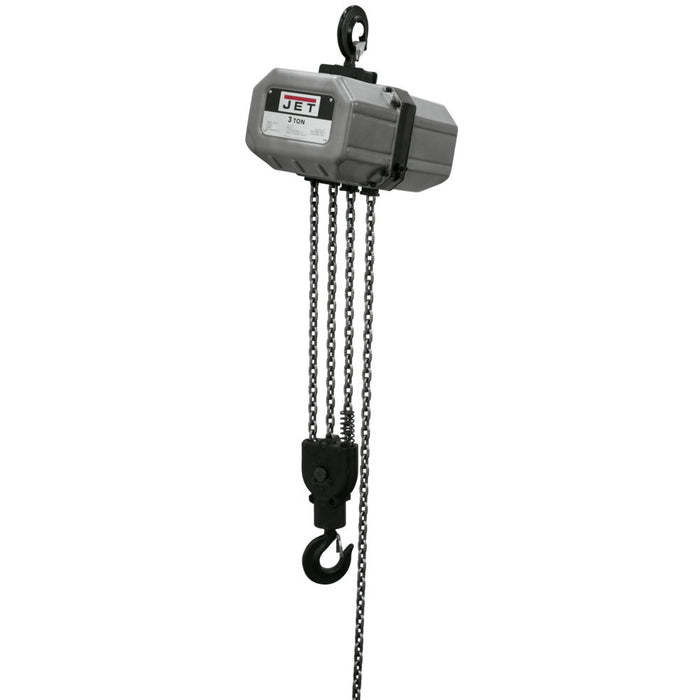 Jet JT9-311500 3SS-1C-15, 3-Ton Electric Chain Hoist 1-Phase 15' Lift