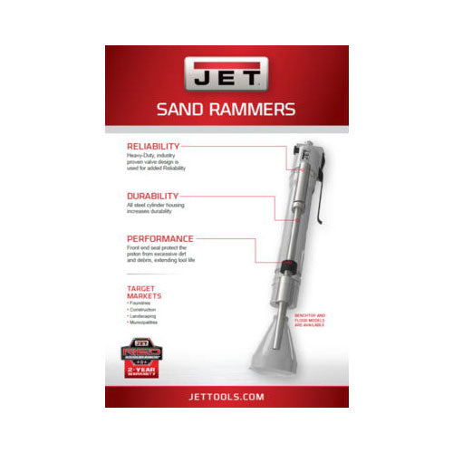 Jet JT9-550600 JCT-1600, Benchtop Sand Rammer - 5