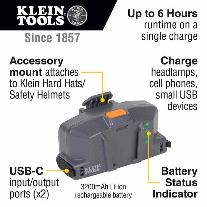 Klein 60155 Cooling Fan for Hard Hat and Safety Helmet - 2