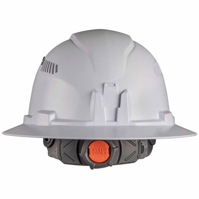 Klein 60407RL Hard Hat, Full Brim White w/Rechargeable Headlamp - 3