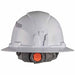 Klein 60407RL Hard Hat, Full Brim White w/Rechargeable Headlamp - 3