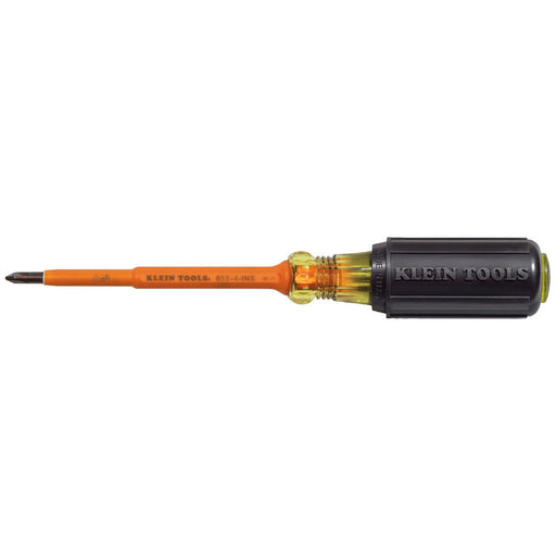 Klein Tools 6334INS Insulated Screwdriver, #1 Phillips Tip, 4"