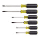 Klein Tools 85074 Screwdriver Set, Slotted and Phillips, 6-Piece