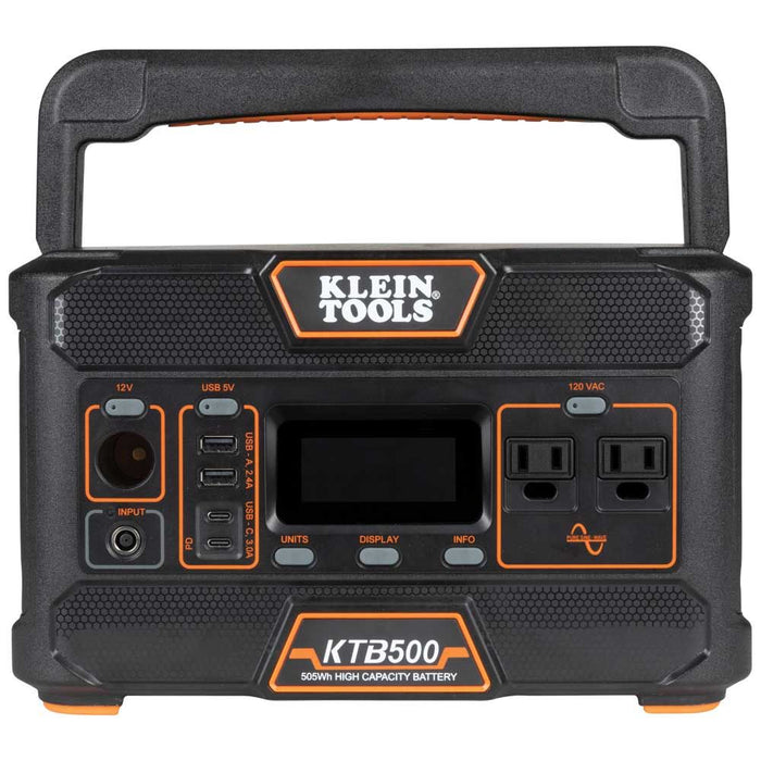 Klein KTB500 Portable Power Station, 500W - 2