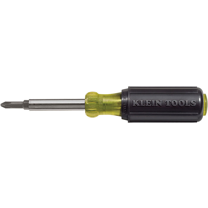 Klein Tools 32476 Multi-Bit Screwdriver / Nut Driver, 5-in-1, Phillips, Slotted Bits