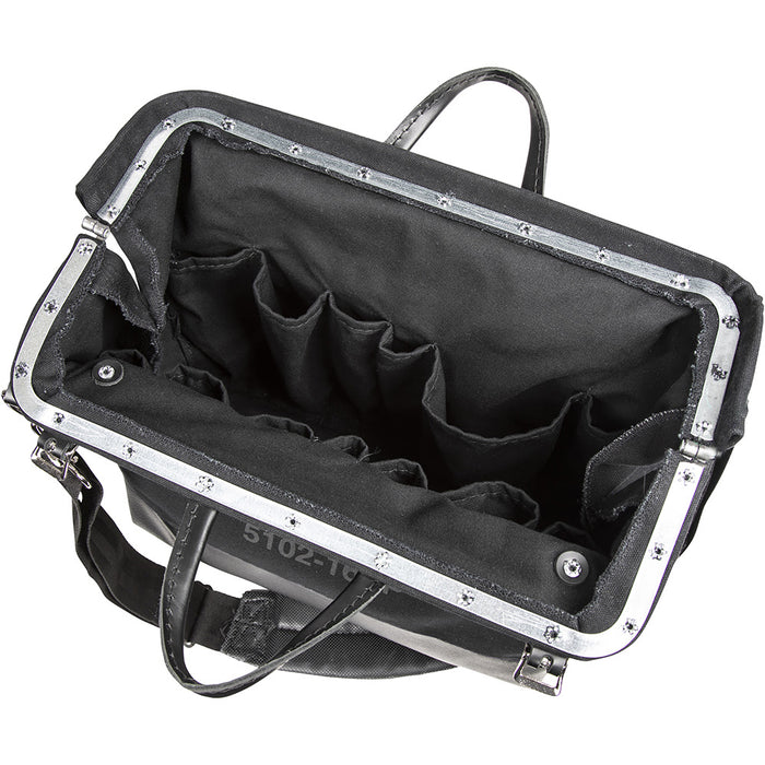 Klein 510216SPBLK Deluxe Black Canvas Tool Bag, 16" - 3