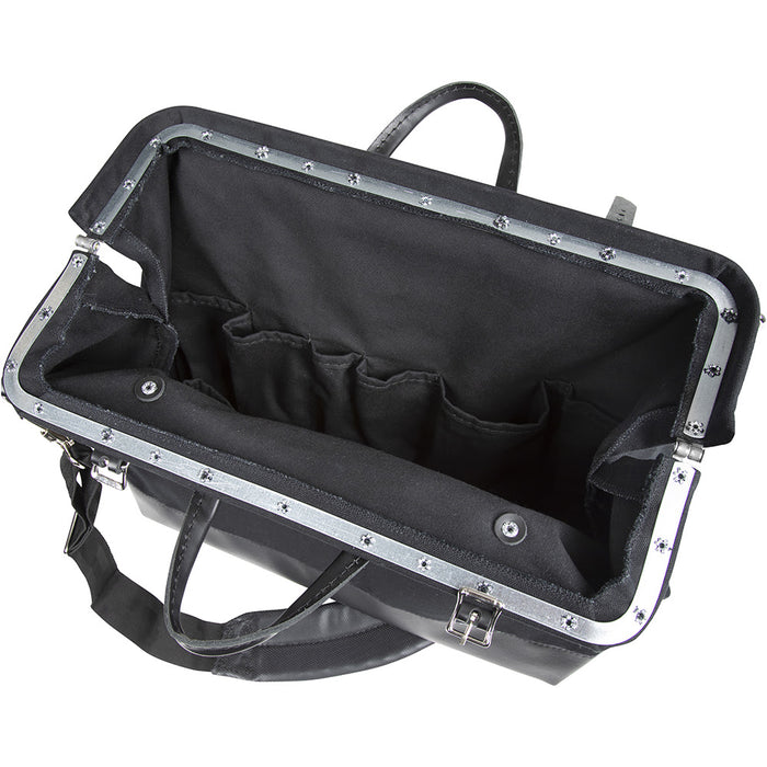 Klein 510218SPBLK Deluxe Black Canvas Tool Bag, 18" - 3