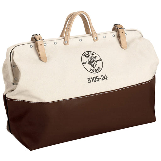 Klein Tools 5105-24 High-Bottom Canvas Tool Bag, 24"