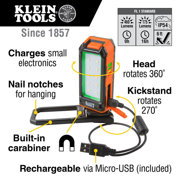 Klein 56403 Rechargeable Personal LED Worklight - 2