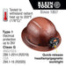 Klein 60447 Hard Hat, KONSTRUCT Series, Full-Brim, Class G, Rechargeable Headlamp - 2
