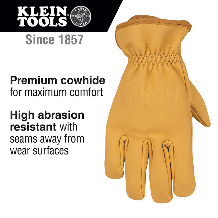 Klein 60603 Cowhide Leather Gloves, Medium - 2