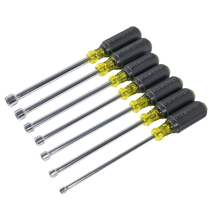 Klein 647M Magnetic Nut Driver Set, 6-Inch Shafts, 7-Piece