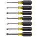 Klein 65160 Metric Nut Driver Set, 3" Shafts, 7-Piece