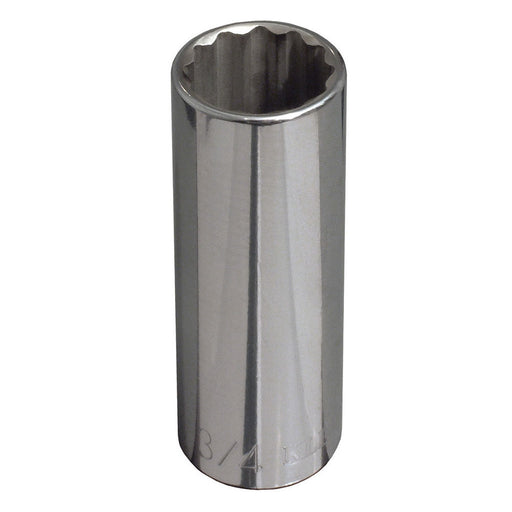 Klein Tools 65828 11/16" Deep 12-Point Socket, 1/2" Drive