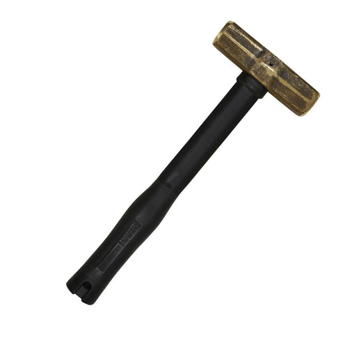 Klein 7HBRFRH07 Brass Sledge Hammer, Rubber Handle, 7-Pound