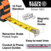 Klein 9216 16' Magnetic Double-Hook Tape Measure - 6