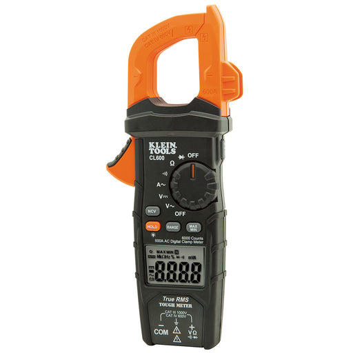 Klein Tools CL600 Digital Clamp Meter AC Auto-Ranging 600A