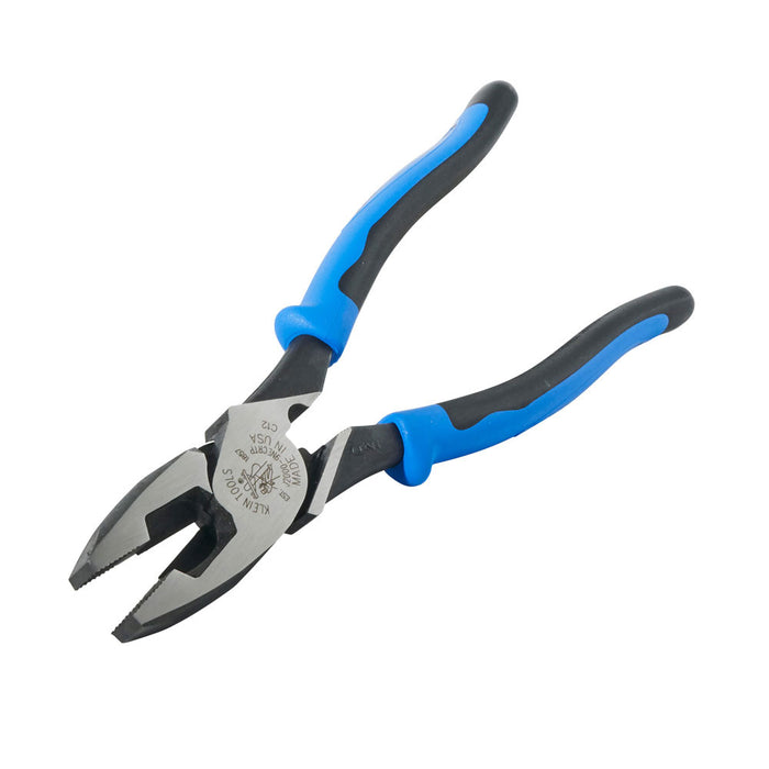 Klein Tools J2000-9NECRTP Lineman's Pliers, Fish Tape Pull/Crimping, 9" - 4