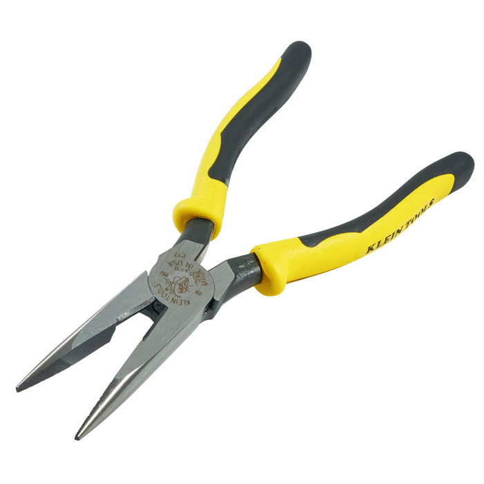 Klein Tools J203-8 Pliers, Long Nose Side-Cutters, 8" - 3