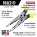 Klein Tools J206-8C All-Purpose Pliers, Spring Loaded - 7