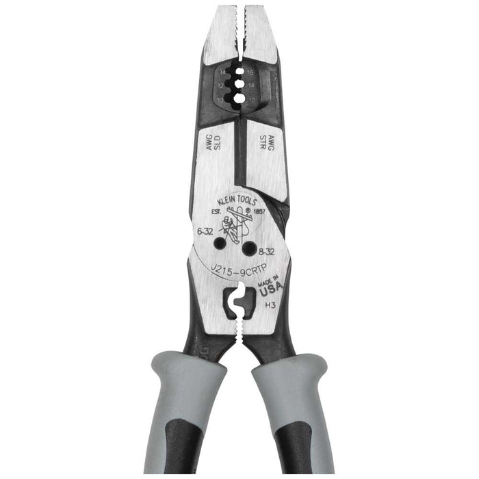 Klein J2159CRTP Hybrid Pliers with Crimper, Fish Tape Puller and Wire Stripper - 5