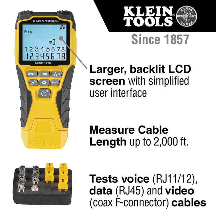 Klein VDV501-851 Scout Pro 3 Tester Starter Kit - 8