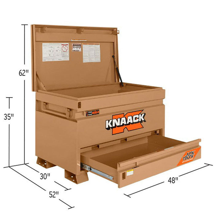 Knaack 4830-D 48" x 30" x 35" Jobsite Chest with Junk Trunk - 3