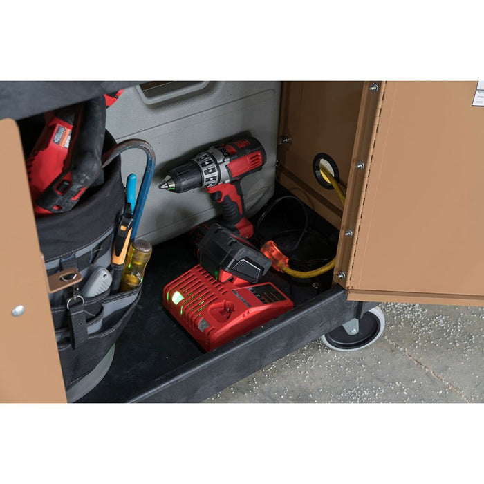 Knaack CA-01 35.9" L x 24.5" W x 20.1" H Cart Armour Mobile Cart Security Steel Paneling for Rubbermaid 4520-88 - 6