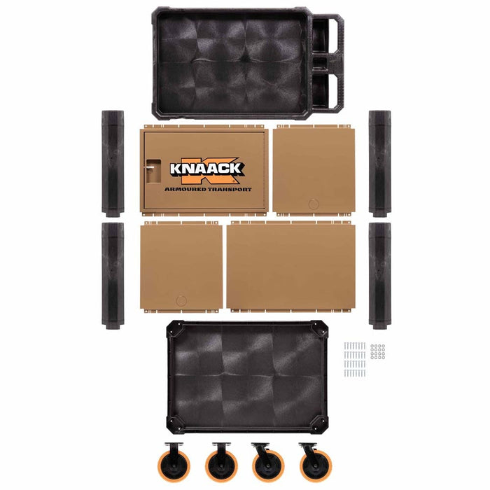 Knaack KAT-01  45.5" x 27" x 37" Armoured Transport Steel Plate Armored Utility Cart 750 lb Load Capacity - 9