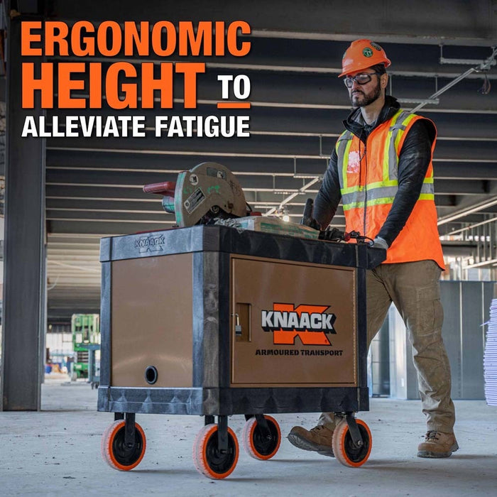 Knaack KAT-01  45.5" x 27" x 37" Armoured Transport Steel Plate Armored Utility Cart 750 lb Load Capacity - 15