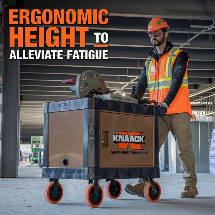 Knaack KAT-01  45.5" x 27" x 37" Armoured Transport Steel Plate Armored Utility Cart 750 lb Load Capacity - 15