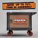 Knaack KAT-01  45.5" x 27" x 37" Armoured Transport Steel Plate Armored Utility Cart 750 lb Load Capacity - 20