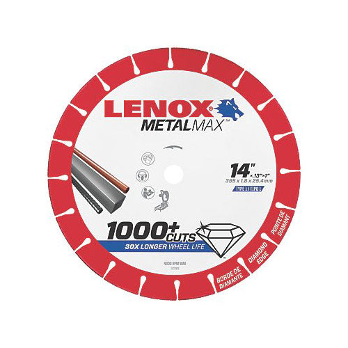 Lenox 1972929 MetalMax Diamond Cutoff Wheel 14" x 1"