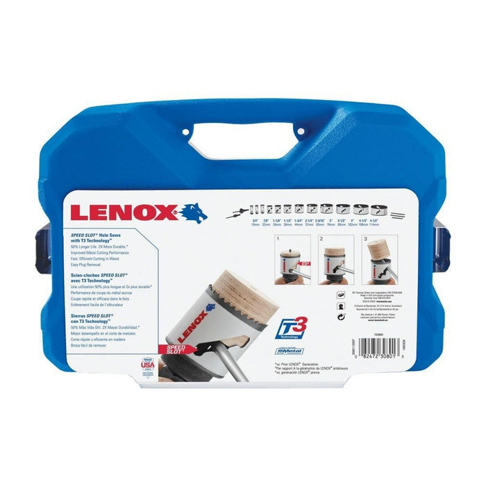 Lenox 308011200P Bi-Metal Speed Slot Hole Saw Kit with T3 Technology Plumbers Kit (17 Piece) - 4